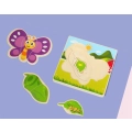 DREWNIANE PUZZLE MONTESSORI DLA DZIECI MOTYLEK MWZ-3155