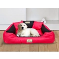 Legowisko dla psa kojec KINGDOG 115x95 cm personalizowane wodoodporne czerwone