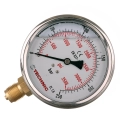 Manometr gliceryn. YT100GL-1/2" 0-250 bar 100mm dolny gwint