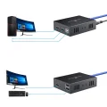 Przedłużacz PWAYTEK HDMI KVM USB zaawansowany extender sygnału do sterowania komputerem na odległość