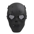 Czarna maska-sh helmet RESTEQ do airsoftu i motocykli na Halloween