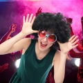 PERUKA WŁOSY CZARNE AFRO KARNAWAŁ PARTY FOTOBUDKA PANIEŃSKI URODZINY