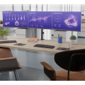Stojak na trzy monitory BONTEC MDM003, 13-24'', do 10 kg uchwyt biurkowy z regulacją wysokości