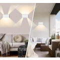 Lampa zewnętrzna LED CELAVY 2 szt. z czujnikiem ruchu IP65 ścienna biała