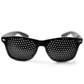 Okulary ajurwedyjskie do poprawy wzroku Pinhole czarne okulary treningowe do oczu