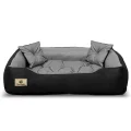Legowisko dla psa kojec PRESTIGE 100x75 cm wodoodporne szare