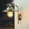 Lampa zewnętrzna ścienna Kava mosiężna IP43 wodoodporna