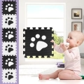 MATA EDUKACYJNA PIANKOWA PUZZLE EVA 90 x 90 GRUBA DLA DZIECI MIĘKKA