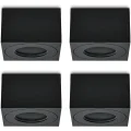 Reflektory sufitowe LED KYOTECH IP44 do łazienki Ø80x80x50 mm czarne 4 szt