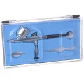 Cichy Kompresor Modelarski HS-386 Auto Stop Wentylator Filtr Aerograf 0,3mm