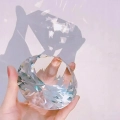 Diament ze szkła kryształowego K9 Kryształ dekoracyjny diament K9 z przezroczystego szkła, idealny do wystroju wnętrz