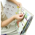 CICHA KSIĄŻECZKA Z KARTAMI KSIĄŻKA NA RZEP DLA DZIECI ZABAWKA MONTESSORI