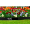 Obrzeże trawnikowe elastyczne plastikowe 10x2000 cm czarne z 30 kotwami
