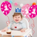 BALONY DMUCHANE LATEKSOWE RÓŻOWE 6 SZT NA URODZINY ROCZEK DEKORACJA