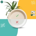 Talerzyki papierowe ECO SOUL 15cm biodegradowalne 1000 szt.