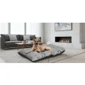 Legowisko dla psa poduszka PRESTIGE 140x100 cm wodoodporna kości czarne