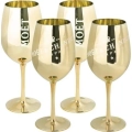 Kieliszek Moët & Chandon Ibiza 1 szt. Złoty elegancki kieliszek z tworzywa w złotym kolorze do szampana i drinków