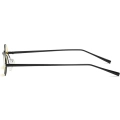 Okulary przeciwsłoneczne FEISEDY w stylu retro żółte okrągłe metalowe B2422