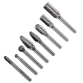 FREZY DO METALU WIDIOWE KOMPLET 8szt TRZPIEŃ 6mm ZESTAW DO SPAWÓW SPOIN