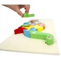LT427 PUZZLE EDUKACYJNE DINOZAUR 3D MONTESSORI DREWNIANE PUZZLE