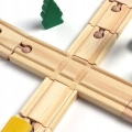 DREWNIANA KOLEJKA 100el MIASTO ZNAKI MOST POCIĄG NA MAGNES TORY 420cm