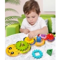 GRA ZRĘCZNOŚCIOWA LOGICZNA SORTER NAKŁADANKA GĄSIENICA JH-0098