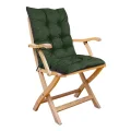Poduszka ogrodowa 50x50x80 cm na krzesło wodoodporna zielona