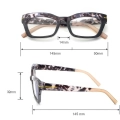 Okulary do czytania kollyseek 3 szt. Cat Eye retro dla kobiet +1.00