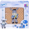 Happy People Wooden puzzle klocki 9pcs blue