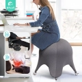 UŻYWANE Piłka do siedzenia ergonomiczna ENOVI z pokrowcem i kółkami szara 50-55 cm