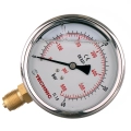 Manometr gliceryn. YT100GL-1/2" 0-40 bar 100mm dolny gwint