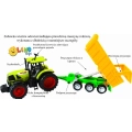 TRAKTOR Z PRZYCZEPĄ KIPER WYWROTKA OTWIERANA PRZYCZEPA 54 cm