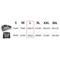 Legowisko dla psa kojec KINGDOG MM43 100x75 cm personalizowane rozbieralne antyslip czarne