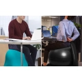 UŻYWANE Piłka do siedzenia ergonomiczna ENOVI z pokrowcem i kółkami szara 50-55 cm