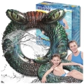 BESTWAY KOŁO DMUCHANE DO PŁYWANIA KÓŁKO PLAŻOWE KROKODYL DUŻE 91 CM