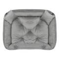 Legowisko dla psa kojec 75x65 cm welur szary