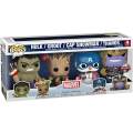 Funko POP! Marvel Happy Holidays Hulk Groot Cap Thanos 4pak SE