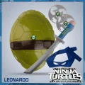 Zestaw interaktywny żółwie Ninja Leonardo zestaw z bronią, pancerzem i shurikenami