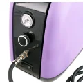 Cichy Kompresor Modelarski HS-386 Auto Stop Wentylator Filtr Aerograf 0,3mm