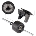 Rolki z hamulcem W B D WEIBIDA 4 x 100 mm, nośność 3000 kg, 4 sztuki