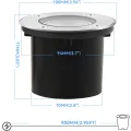 Lampa ogrodowa LED ciepła biała Goodia MDD-3W IP65 oświetlenie zewnętrzne 4 szt.