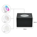 Reflektory sufitowe LED KYOTECH IP44 do łazienki Ø80x80x50 mm czarne 4 szt