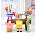 Zestaw figurek SpongeBob Kanciastoporty 6 szt. postacie z bajki SpongeBob do zabawy i kolekcji wysokiej jakości wykonanie