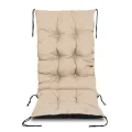 Poduszka ogrodowa 50x50x80 cm na krzesło wodoodporna beżowa