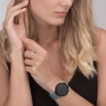 Pasek do zegarka do Amazfit GTS 2/3/4 Mini silikonowy 20 mm stalowy niebieski