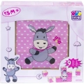 Happy People Wooden puzzle klocki 9pcs pink