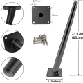 UŻYWANE Nogi do mebli metalowe 4 szt. 60 cm czarne do stołu / łóżka / szafy WingFly