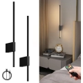 Bezprzewodowe lampy LED z pilotem 5W 6000 mAh 60 cm czarne 2 szt POWYSTAWOWE