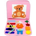TABLICA SENSORYCZNA SYRENKA MONTESSORI MANIPULACYJNA KSIĄŻKA 3D