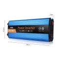 Przetwornica samochodowa o mocy 2600W (12V-220V) konwerter napięcia
